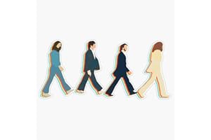 STICKERU abbey road Bumper Sticker Vinyl Decal 5 inches