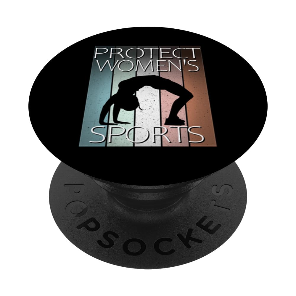 Promote Women's Athletics | Gymnast Pose PopSockets Swappable PopGrip