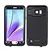 Galaxy Note 5 Waterproof Case, Vcloo Galaxy Note 5 Underwater Case With Kickstand, Dust Proof, Snow Proof, Shock Proof Case, Heavy Duty Protective Carrying Cover Case for Galaxy Note 5 (Black)