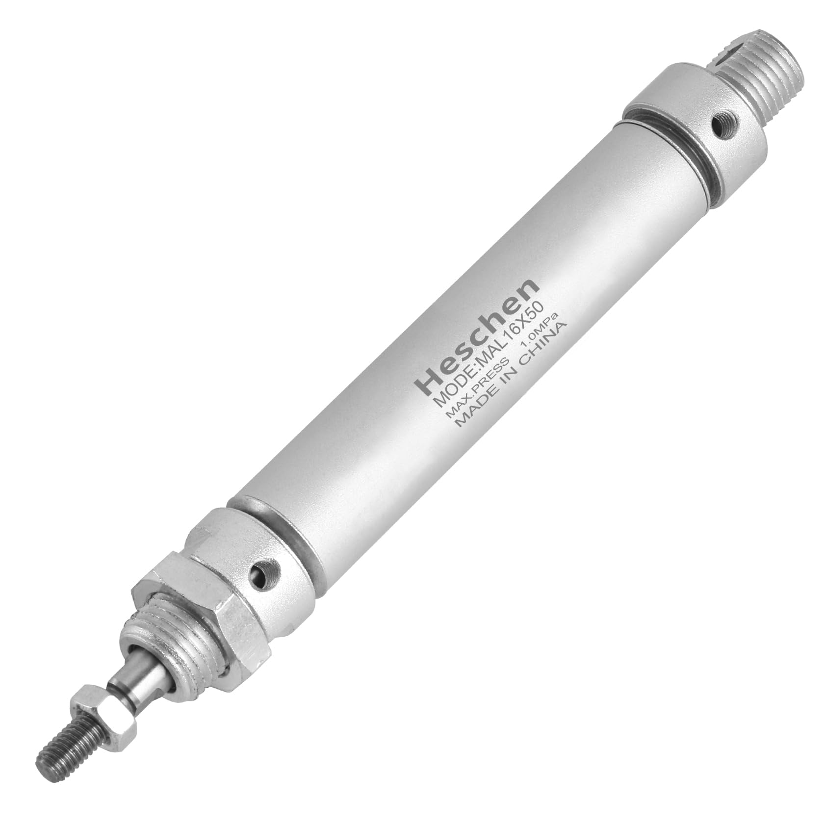 Heschen Pneumatic slim Air Cylinder MAL 16-50 M5 port 16mm Bore 50mm Stroke Double Acting