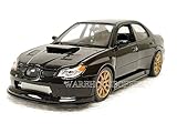 Welly New 1:24 Display Collection - Black 2005 Subaru Impreza WRX STI Diecast Model Car