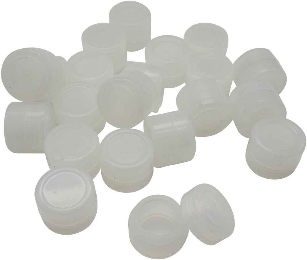 Gentcy Silicone 2ml Clear 300pcs Containers Silicone Storage Jar Seals Oil Wax Concentrate