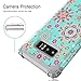 Lontect Compatible Galaxy Note 8 Case Floral 3 in 1 Heavy Duty Hybrid Sturdy High Impact Shockproof Protective Cover Case for Samsung Galaxy Note 8, Teal/Flower