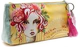 Papaya Art Love Who You Are Rose Oil Cloth Make-Up or Accessory Travel Bag