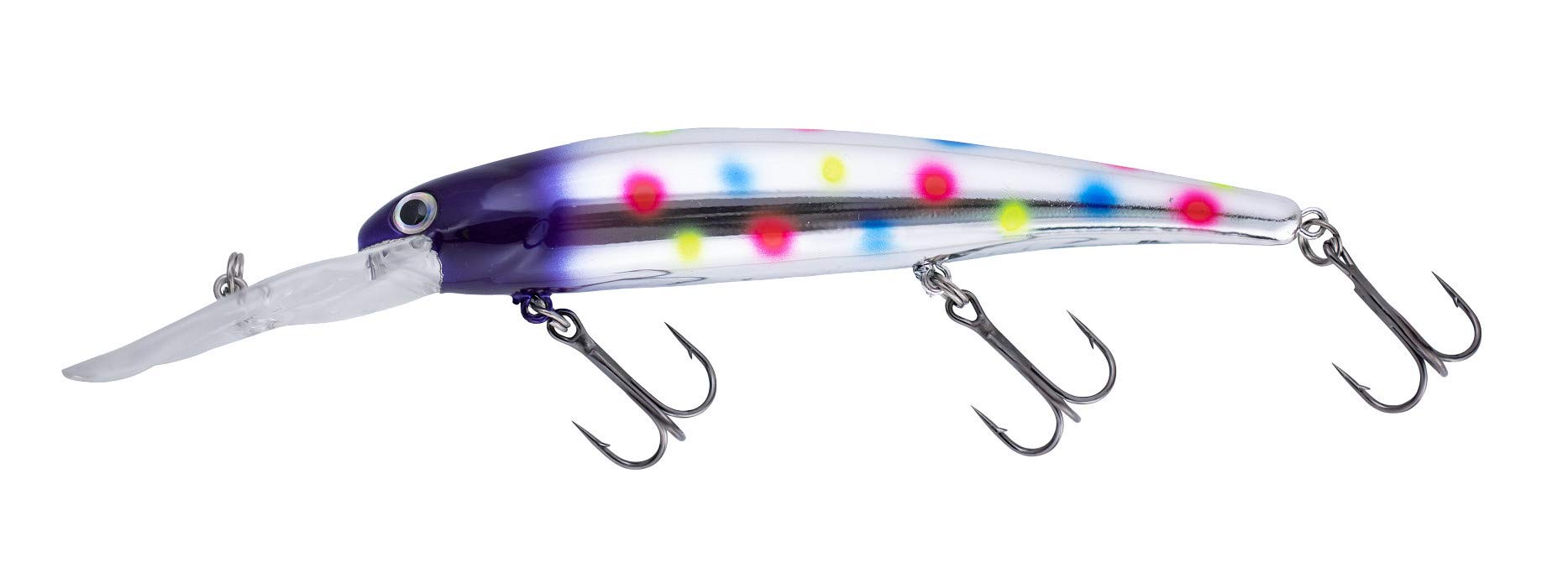 Bandit Walleye Minnow Jerkbait Fishing Lure, 4.5 Inch, 5/8 Ounce, Sprinkles, Deep (Trolls to 27')