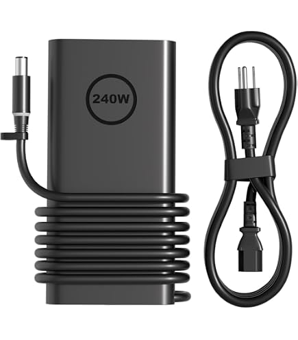 Amazon.com: Dell 240W AC Power Adapter, 7.4mm DC Jack, 6ft Power