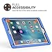 iPad Pro 12.9 Case, MoKo Silicone + Black Hard Polycarbonate Protector with Foldable Stand Cover Case for Apple iPad Pro 12.9 Inch 2015 Release Tablet (NOT FIT iPad Pro 12.9 2017 Version), BLUE
