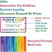 200 Pack Punch Cards for Classroom or Business Student Awards Loyalty Cards, for Teachers or Business Best Behavior Chart for Classroom