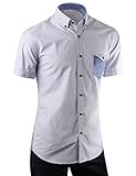Clovery Mens Casual Short Sleeve Dress Shirts