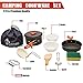 Camping Mess Kit and Cookware Set, Premium Quality Outdoor Cooking Gear, Supplies Mess Kit, Lightweight 11 Pc Set, Compact and Stackable for Easy Storage, Bonus Emergency Whistle byOumuEle