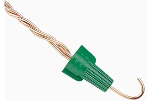 DICIO Winged Ground Wire Connectors Nuts with Hole 20PCs Green Wire Connector Electrical Wire Caps,Ul Listed Electrical Ground Nuts for 14-10 Awg