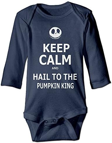 Navy Nightmare Before Christmas Funny Toddler Long Sleeve Trottie Jumpsuit Set