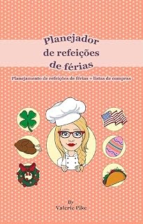Livro Planejador de refeições de férias: Planejamento de refeições de férias + listas de compras