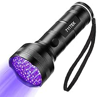 amazon black light flashlight TrixHub Rechargeable Flashlights 2 Pack, Super Bright High Lumens Flash Light, 5 Modes Zoomable Linternas with LCD Digital Display, Powerful Handheld LED Flashlights for Home Emergencies Camping Compatible with 10440/AAA batteries UV Flashlight Black Light, 711TEK