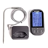 Victagen Remote Wireless Digital Kitchen Food Meat Thermometer Instant Read Super Fast Read Thermometer with Large LCD and Timer Alarm For BBQ Oven Grill Smoker and Outdoor