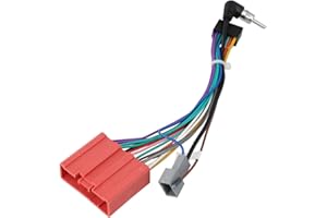 Car Radio Stereo Wiring Harness Cable 16-Pin ABS Fit for Mazda 3/5/6/8/CX-7 2004-2015 for Android Head Unit Installation