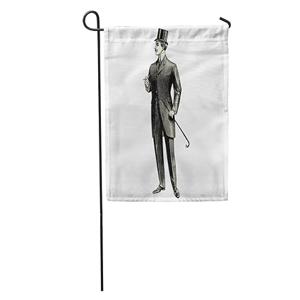 Amazon Com Semtomn Garden Flag Elegant Man Of The Nineteenth