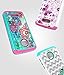 Moto Z Force Case, Moto Z Force Droid Case, Style4U Shockproof Cute Owl Studded Rhinestone Crystal Bling Hybrid Armor Case for Motorola Moto Z Force, Moto Z Force Droid with 1 Stylus (White Teal)