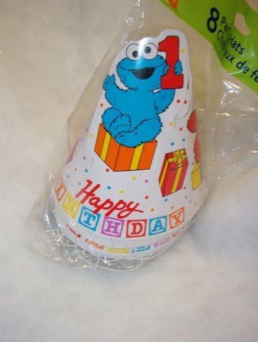 Sesame Street 1st Birthday Cone Hats (8ct) by tilco