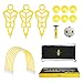 A11N Soccer Training Set-Includes 3 Training Mannequins, 6 Passing Arcs, 6 Disc Cones, 1 Mini Soccer Ball and Pump, 1 Drawstring Bag| Great for Kids Ages 5-7