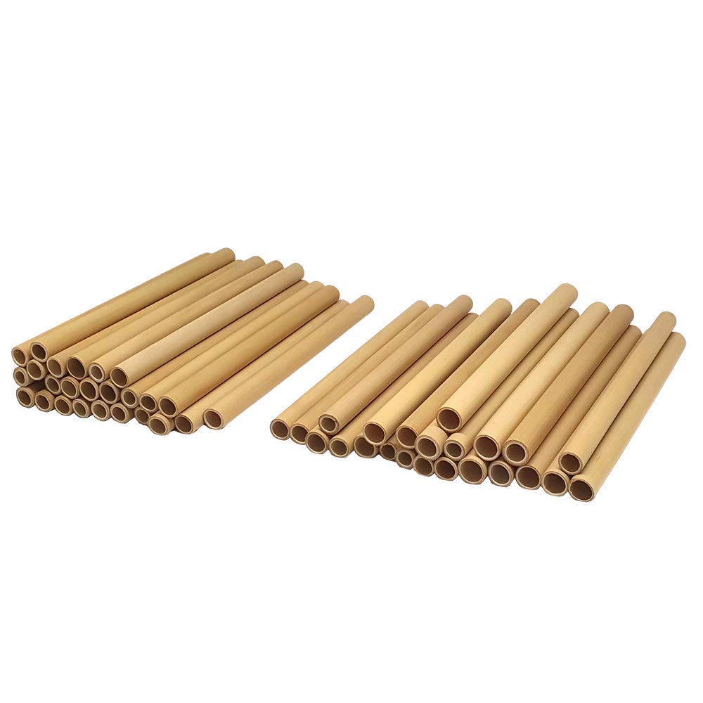 Vie Gourmet Bamboo Straws, 15cm, 50 pcs