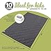 WeeSprout Weighted Blanket for Kids, 10 lb - 100% Organic Cotton, Breathable with Quilted Pockets, for Children Weighing 90-120 lbs, 41” x 60”, Twin Size Comforter, Dark Gray Blanket