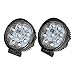 KAWELL 2 Pack 27W Round 6000K 60 Degree LED Work Light for ATV Jeep Boat SUV Truck Car ATV Fishing Deck Driving light Off Road Waterproof Led Flood Work Light