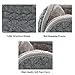 Sami Time Foldable Womens Ear Muffs,Winter Ear Warmers/Covers,Cable Knit Furry Fleece Unisex Earmuffs for Winter (A Black)