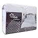 Sweet Home Collection 3 Piece Luxury Pinch Pleat Pintuck Fashion Duvet Set, King, White