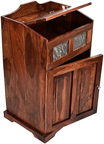 Daintree TimberTaste FABEE Solid Wood End Accent Table (Natural Teak Finish)