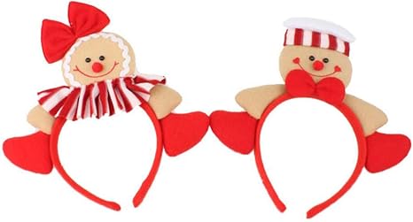 Amazon Zerowin クリスマス ジンジャーブレッドマン スタイル ヘアフープ クリスマス ヘアアクセサリー ヘッドウェア キュート カートゥーン ヘッドバンド クリスマス ホリデー パーティー用品 ギフト スタイル 1 2 ヘアアレンジ 通販