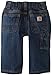 Carhartt Boys' Denim Dungaree Jeans, Worn in Blue, 18 Months