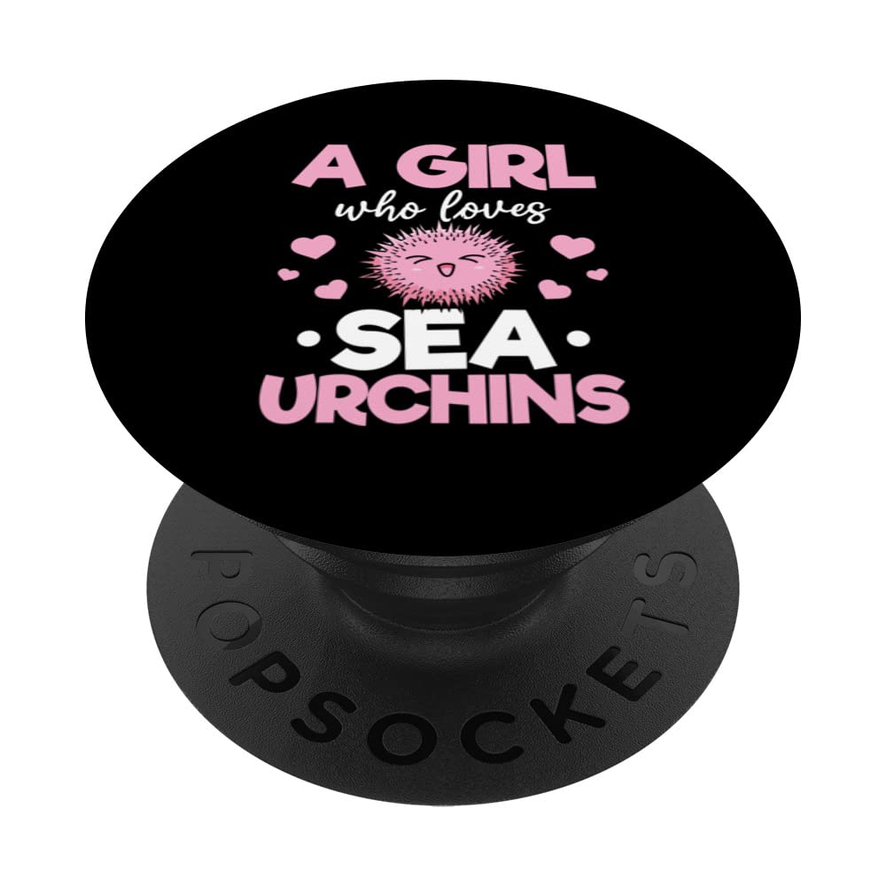 A Girl Who Loves Sea Urchins PopSockets Swappable PopGrip