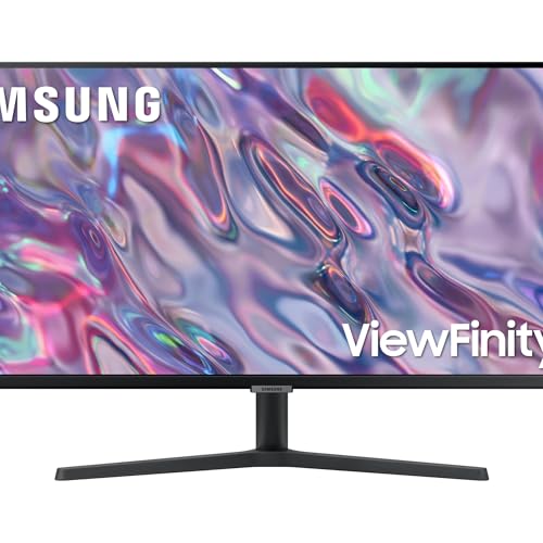 LS34C502GAUXEN - Monitor 34" ViewFinity S5 S50GC, Ultra WQHD, 3440 x 1440, 21:9, HDR10, Certificado TUV (Eye Care), PBP/Pip, Tasa refresco 100Hz, AMD FreeSync, Diseño sin Bordes, Negro