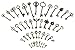 Salomé Idea 42pcs Mixed Vintage Skeleton Keys, 42 Styles Key, Each 1piece (Bronze)