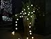 LOENDE Chuzzle Ball Solar String Lights Christmas Lights 8 Modes Solar Powered Outdoor String Lights for Christmas Wedding Home Garden Patio Party, Heavy-Duty 100% Waterproof, 50 LED, Warm White