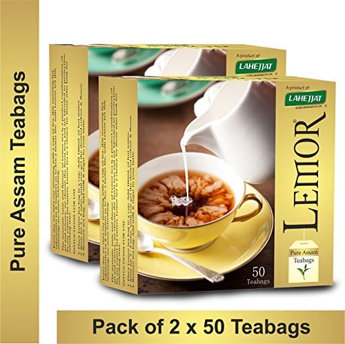 Lemor Pure Assam Tea bags Pack of 2 (50 Tea Bags each)