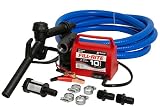 Fill-Rite FR1614 12V 10 GPM Portable Diesel Fuel Transfer Pump, Suction and Discharge Hose, & Manual Nozzle