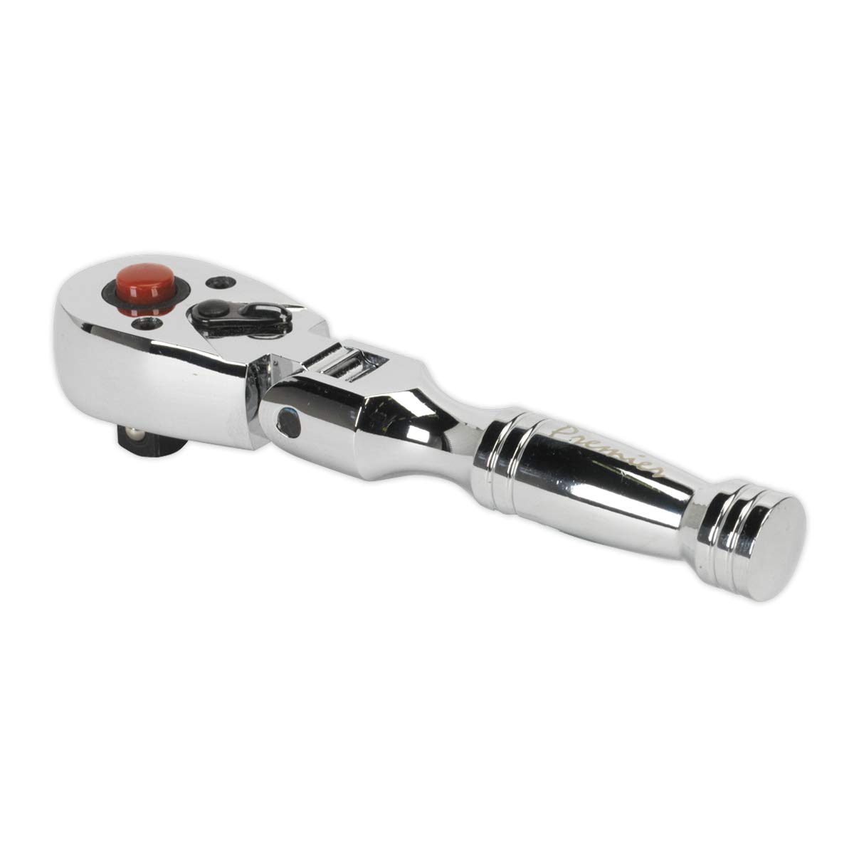 Sealey Ak661Sf Ratchet Wrench Flexi-Head Stubby 3/8Sq Drive