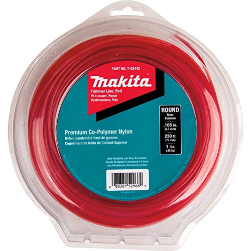 Makita T-03442 Round Trimmer Line, 0.105â€, Red, 230â€™, 1 lbs