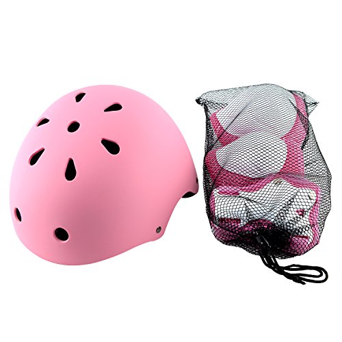 Anharluka Kids Sport Protective Gear, Helmet and Pads of Wrist, Elbow, Knee, for Bike Skateboard Skate Scooter
