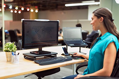 Kensington SmartFit Monitor Stand Plus for up to 24' Screens - Black (K52786WW)