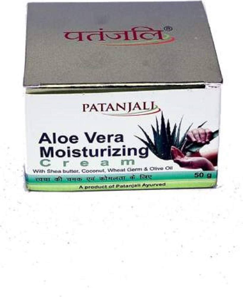Patanjali Aloe Vera Moisturizing Cream 50 gm (PACK of 6)