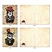 ‘Christmas Steampunk Cats’ Holiday Notes, Boxed Set of 10 Victorian Kittens Christmas Cards (4 x 5.12 Inch), Vintage Cat Portraits in Dandy Attire Cards, Feline Ladies and Gentlemen Cards M6554XSB