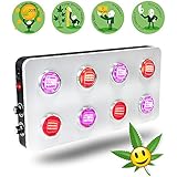 LED Grow Light COB Dimmable 12-Band 2 Dimmers BloomBeast B800 800w for Hydroponic Cultivation Horticulture Medical Indoor Plants Veg Flowering(High Yield)