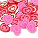 JOVITEC 36 Pieces Mini Heart Erasers Valentines Rubber Eraser for Valentine Office School Supplies