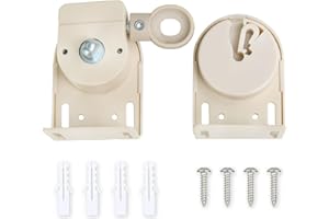 GABEARLY Roller Shade Bracket Coolaroo Replacement Parts for Indoor/Outdoor Sunshade and Roller Blinds Coolaroo Sun Shades Outdoor (Cordless Bracket, Beige)