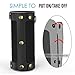MoKo Carrying Case for JBL Flip 3 , Portable Speaker Cover PU Leather Protective Bag Sleeve Skins, with Holding Strap & Carabiner, Black