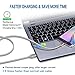 iSeekerKit USB Charging Cords(6ft), 2 Pack High Speed USB 2.0 A Male to Micro Nylon Braided Cords with Aluminum Connectors Compatible for Galaxy s7 s6 Edge, Android and More(Black&Silver)
