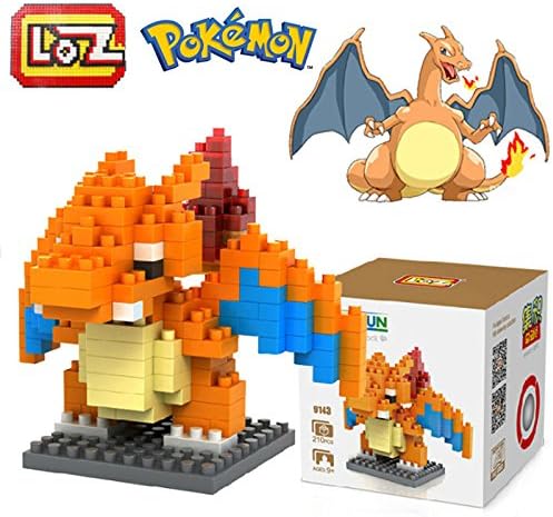 LOZ Anime Pokemon Charizard Nano Block Diamond Mini Building Toys Pocket Monster